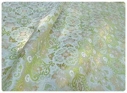 Dunhuang Baoxiang Brocade Fabric: 55"W Floral Upholstery, Costume, & Decor