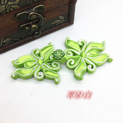 Handmade Butterfly Satin Cheongsam Buttons: Chinese Knot Fastener