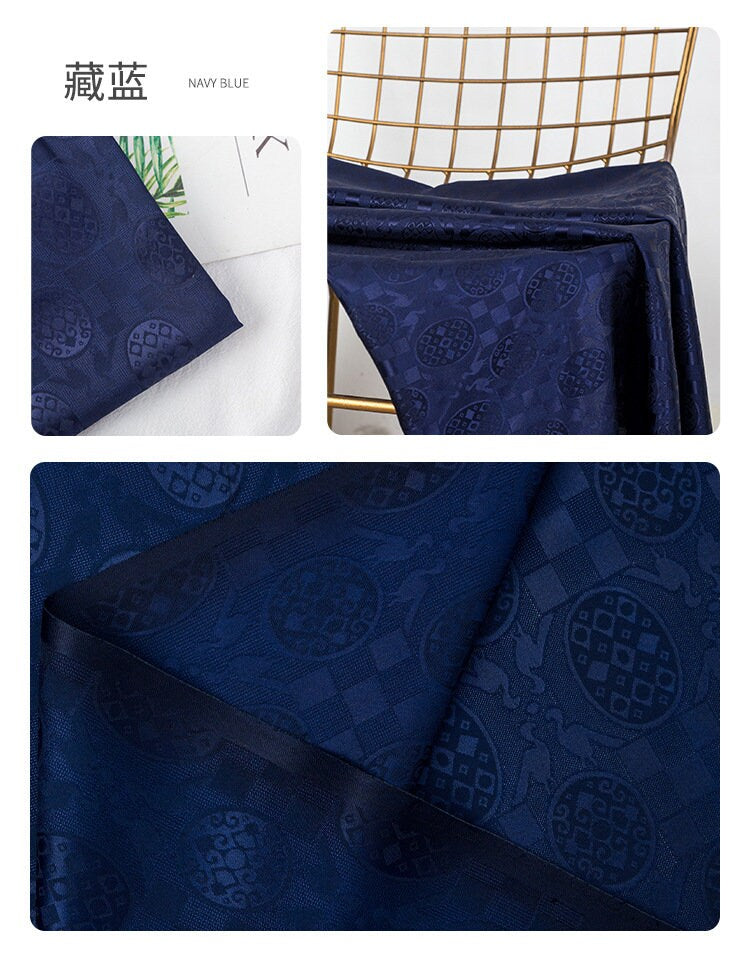 Floral Silk Brocade Fabric: 59" Wide Jacquard Damask - By The Meter