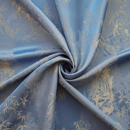 Tissu satiné de soie couleur sarcelle : 150 cm de large, texture riche, pour ameublement