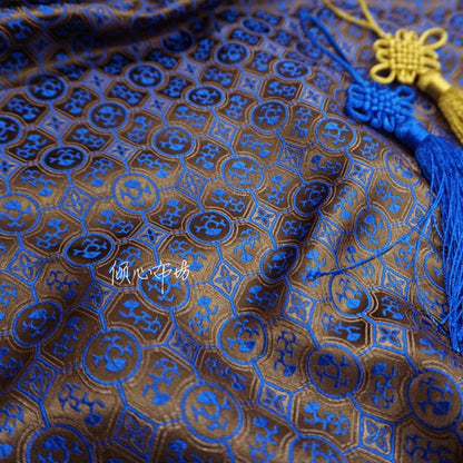 Floral Jacquard Brocade Fabric: Chinese Tang Style, DIY Dress/Curtain Material