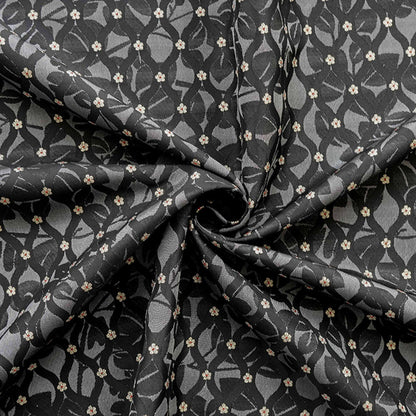 Tissu jacquard brocart ondulé rétro - Matériel de couture à motifs floraux