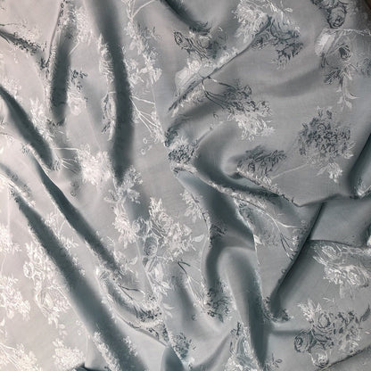 Tissu d'ameublement en rayonne jacquard satin damassé rose - Largeur 59 pouces