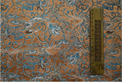 Handmade Silk Brocade Fabric: Chinese Song Dynasty Style, 59" Wide
