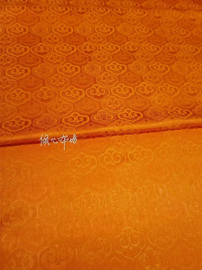 Cloud Brocade Fabric: Silk Rayon Jacquard, Costume Dress Material