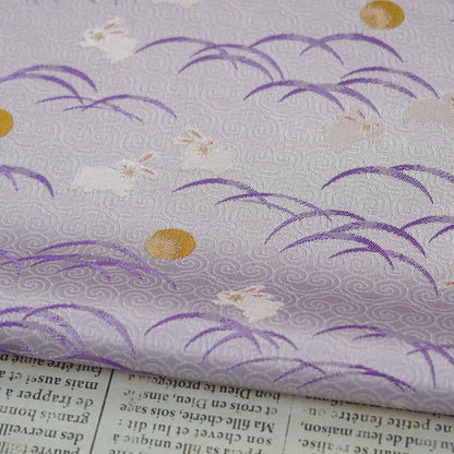 Luxury Jacquard Brocade lilac Fabric for Vest Sewing & Costumes, 59"Wide