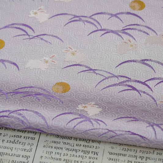 Luxury Jacquard Brocade lilac Fabric for Vest Sewing & Costumes, 59"Wide