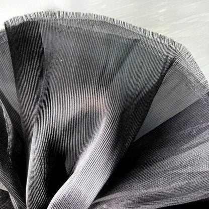 Crinkle Organza Fabric: 55" Wide Stiff Pleated Texture