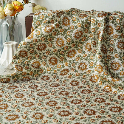 Pastoral Vintage Wreath Jacquard Fabric ��� Elegant Dress, Qipao, Suit, and Handbag Ma