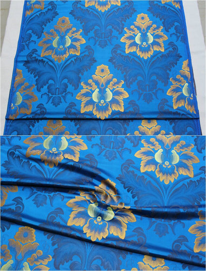 Silk Brocade Fabric: 29.5"W European Palace Pattern, Upholstery & Costume