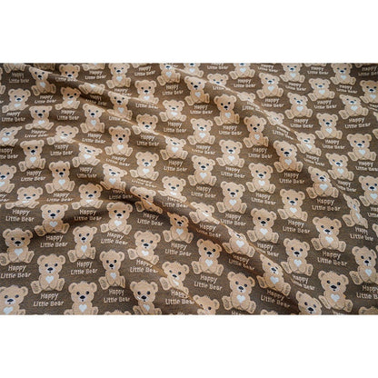 Bear Jacquard Fabric, 60/40 Poly Cotton Blend, 59" Wide