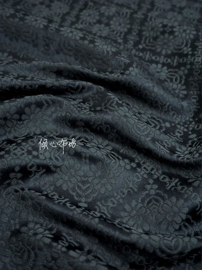 Rhombus Brocade Satin Fabric: Hanfu Cheongsam Costume Material