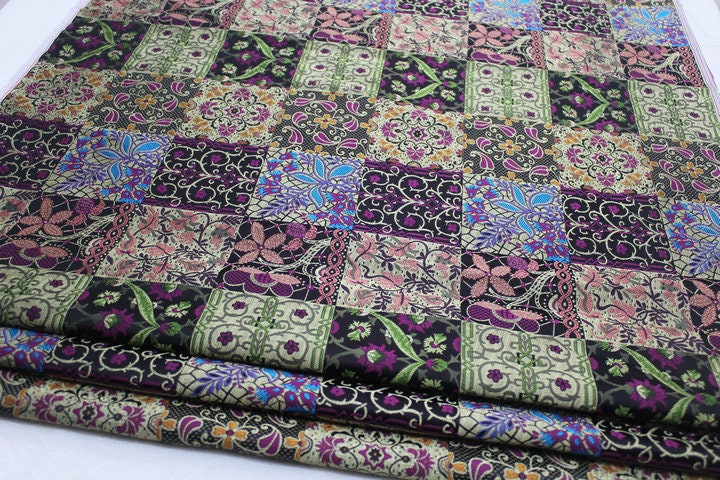 Patchwork Brocade Fabric: Mongolian Tibetan Gown Material, 29"W