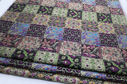 Patchwork Brocade Fabric: Mongolian Tibetan Gown Material, 29"W