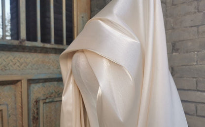 Luxury Silk Satin Fabric: 59"W Wedding Dress Sewing Fabric