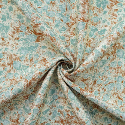 Tissu jacquard floral abstrait à motif café vert champêtre ���� Quilting, ameublement, canapé, sac, couture DIY, décoration intérieure"Large