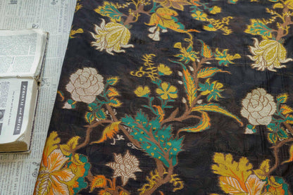 Yellow 3D Jacquard Organza Fabric: Embossed Dress Costume Sewing, 55"W