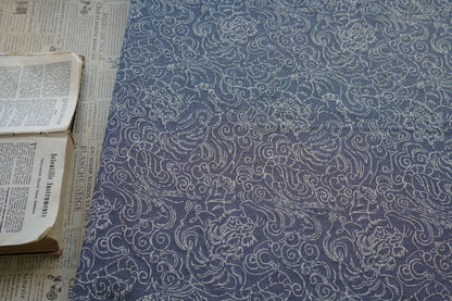 Jacquard Denim Fabric: 3D Reverse Design, Upholstery Sewing Material, 52"