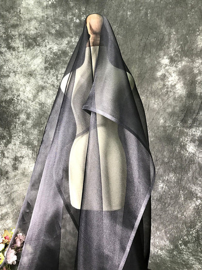 Dyeable 100% Silk Organza Fabric: 6 Momme, 45" Wide