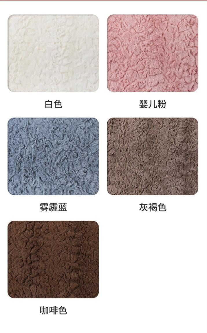Tissu en fausse fourrure de lapin : polyester peluche pour la couture et les loisirs créatifs (160 cm de large)