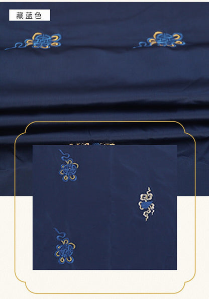 Jacquard Silk Brocade Fabric: Chinese Mongolian Style (29.5" Wide)
