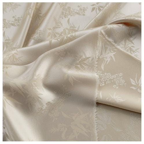 Bamboo Leaf Jacquard Fabric ��� Silk-Feel Ray" Wide