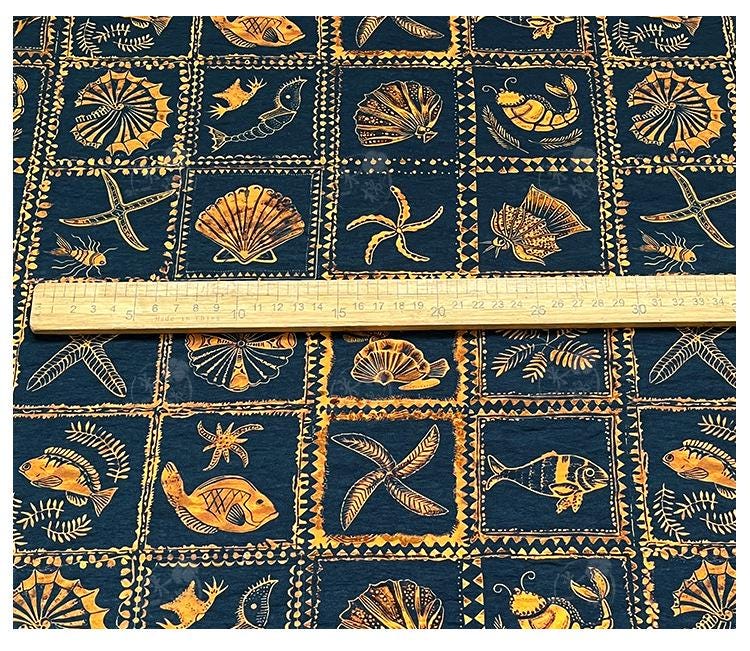 Tissu matelassé, coton coquillage à motif boussole orientale : Qipao, Hanfu et décoration intérieure