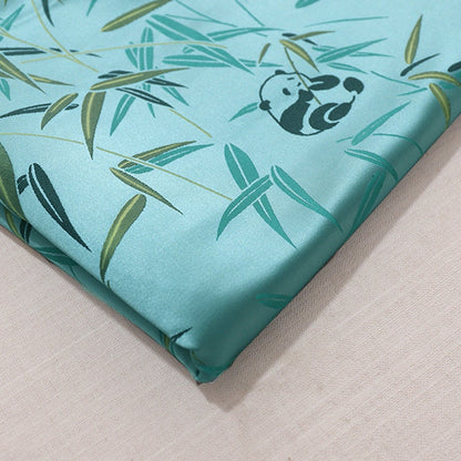 Tissu brocart de bambou Panda : Couture et ameublement de créateur, 150 cm de large