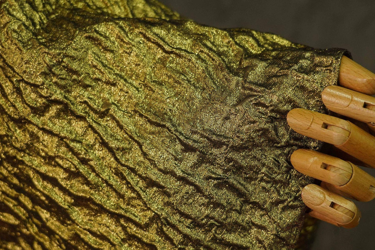 Gold Jacquard Fabric: 3D Texture Prom Dress & Upholstery Sewing Fabric, 54" Wide