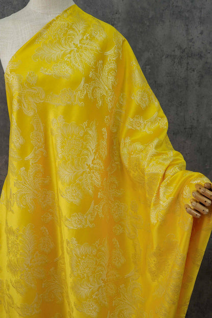 Embossed Rose Jacquard Fabric ��" Wide Polyester Blend
