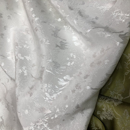 Tissu jacquard à motif cerf blanc : style chinois antique, 150 cm de large