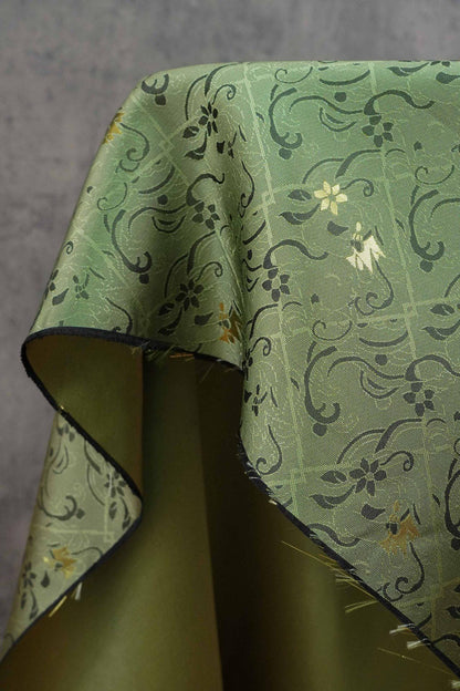 Gold Floral Jacquard Fabric: Chinese Ma-mian Skirt Material - DIY Sewing