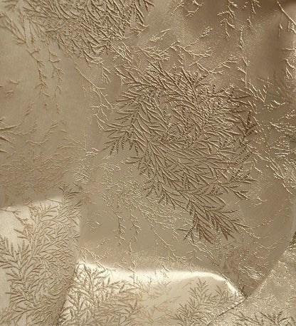Gold Bamboo Jacquard Fabric: 59" Wide Upholstery & Costume