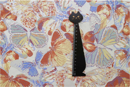 Tissu jacquard papillon : mélange acrylique et polyester texturé 3D (57 po de largeur)