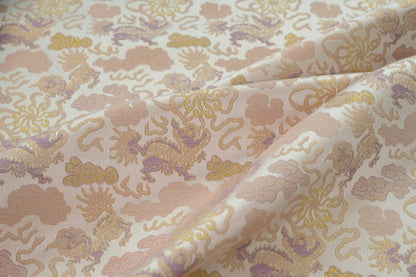 Kirin Song Brocade Fabric: 59"W Rayon Damask, Sewing Material