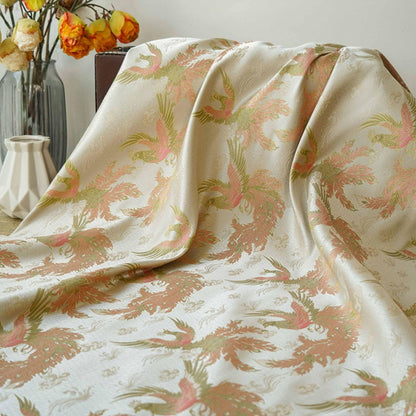 Phoenix Brocade Fabric: Chinese Song Dynasty Style, 63" Wide