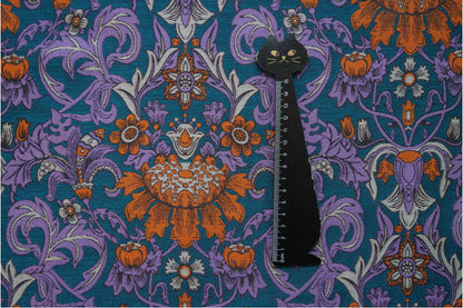 Floral Jacquard Fabric: Ancient Colors 3D Texture, 59"W