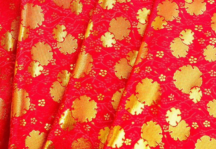 Metallic Paisley Brocade Fabric: 59" Wide Chinese Jacquard