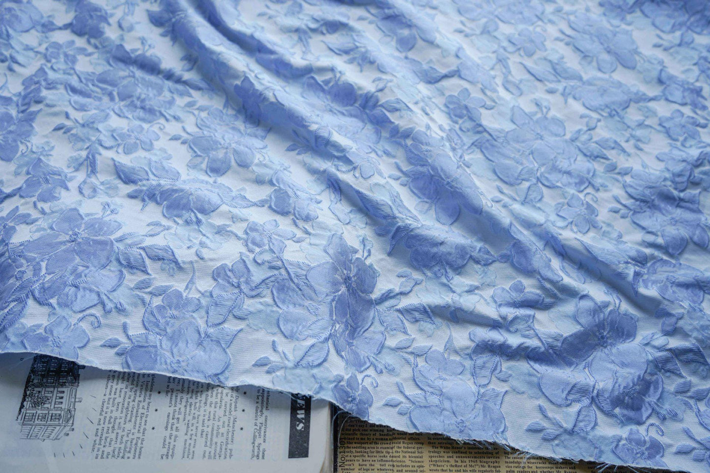 Gold Thread Jacquard Fabric: 3D Oil Painting Texture, Upholstery & Dress Sewing, 55" Wide