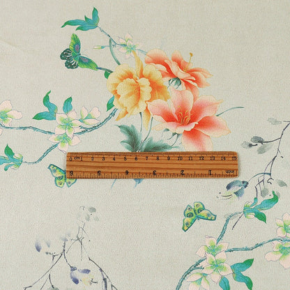 Floral Faux Suede Fabric: 59" Wide Polyester Upholstery