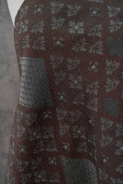 Ethnic Style 3D Embossed Geometric Diamond Jacquard Fabric ��� Vintage Inspire"W