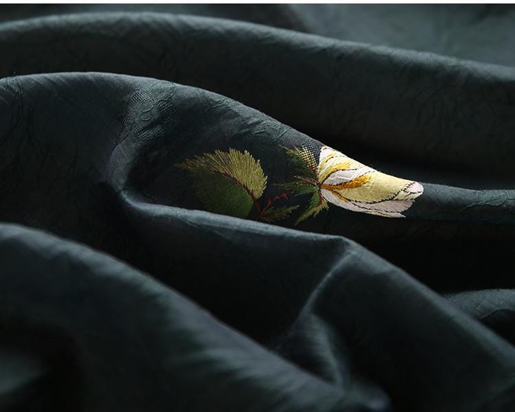 Tissu Tencel Ramie : Tissu à coudre imprimé roses, largeur 150 cm