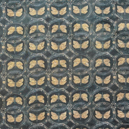 Elegant Vintage Butterfly Rayon Jacquard Cloud Brocade Fabric, 59" Wide