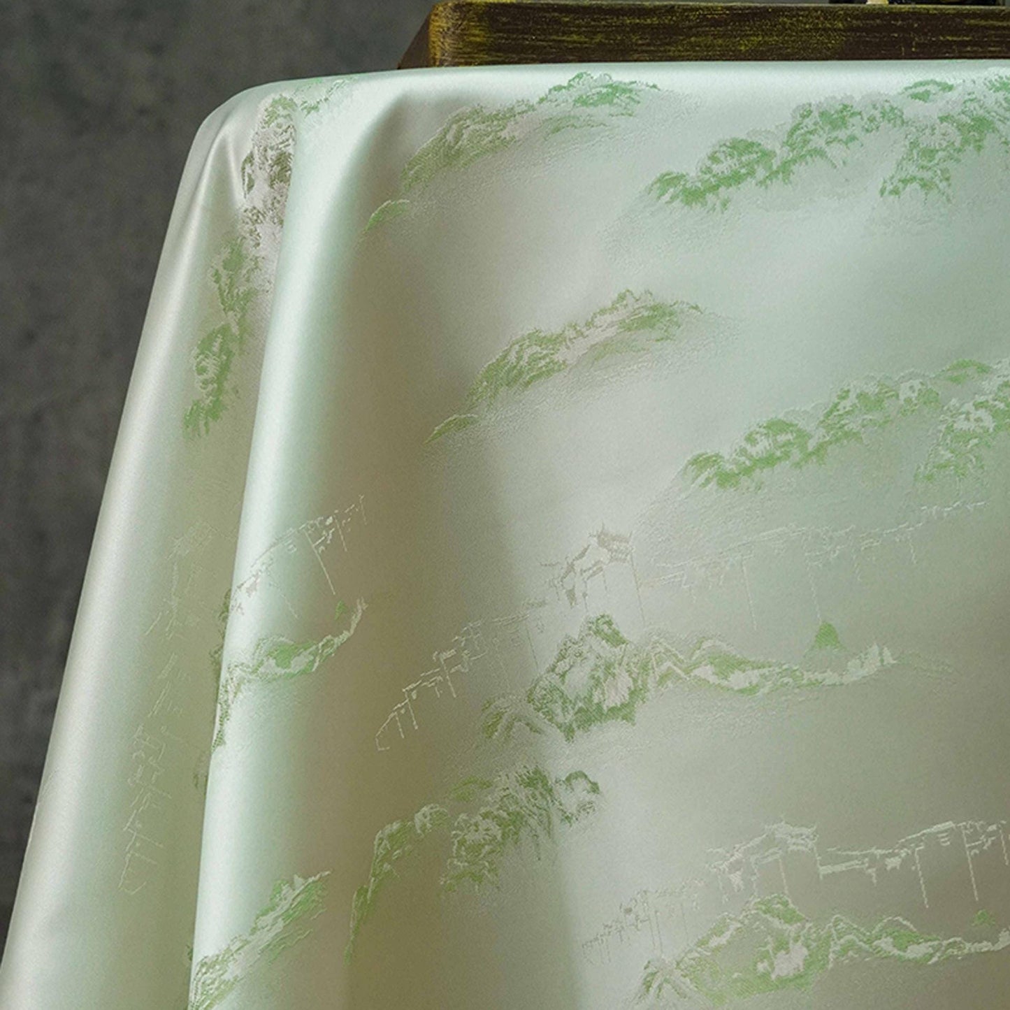 Gold Thread Jacquard Fabric: Pavilion 3D Upholstery & Costume Fabric