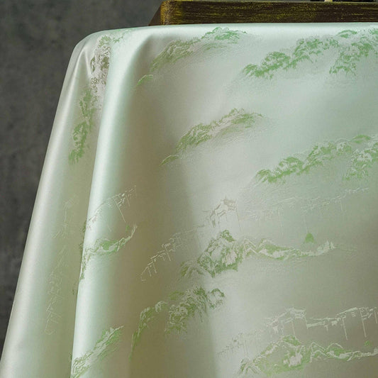 Gold Thread Jacquard Fabric: Pavilion 3D Upholstery & Costume Fabric