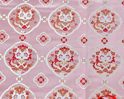 Tissu brocart jacquard à motif floral : 150 cm de large, satin, pour ameublement, costumes et décoration.