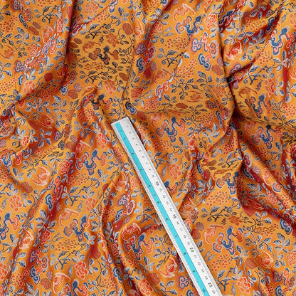 Mongolian Brocade Fabric: Eight Immortals Damask, 59" Wide