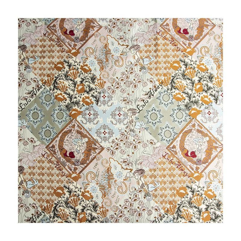 Floral Jacquard Fabric: 3D Texture Quilting Pattern, 55" Wide