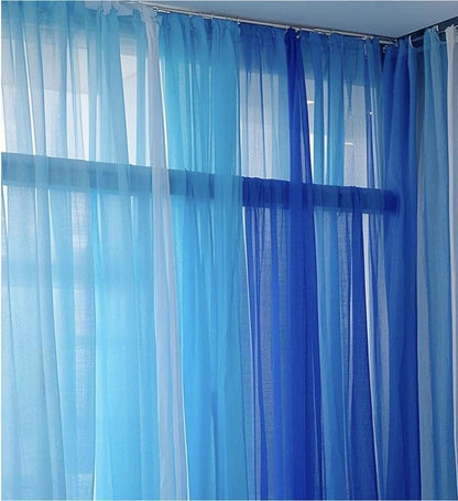 Blue Tone Mesh Fabric ��� Wedding & Party Decorati" Wide (By The Meter)