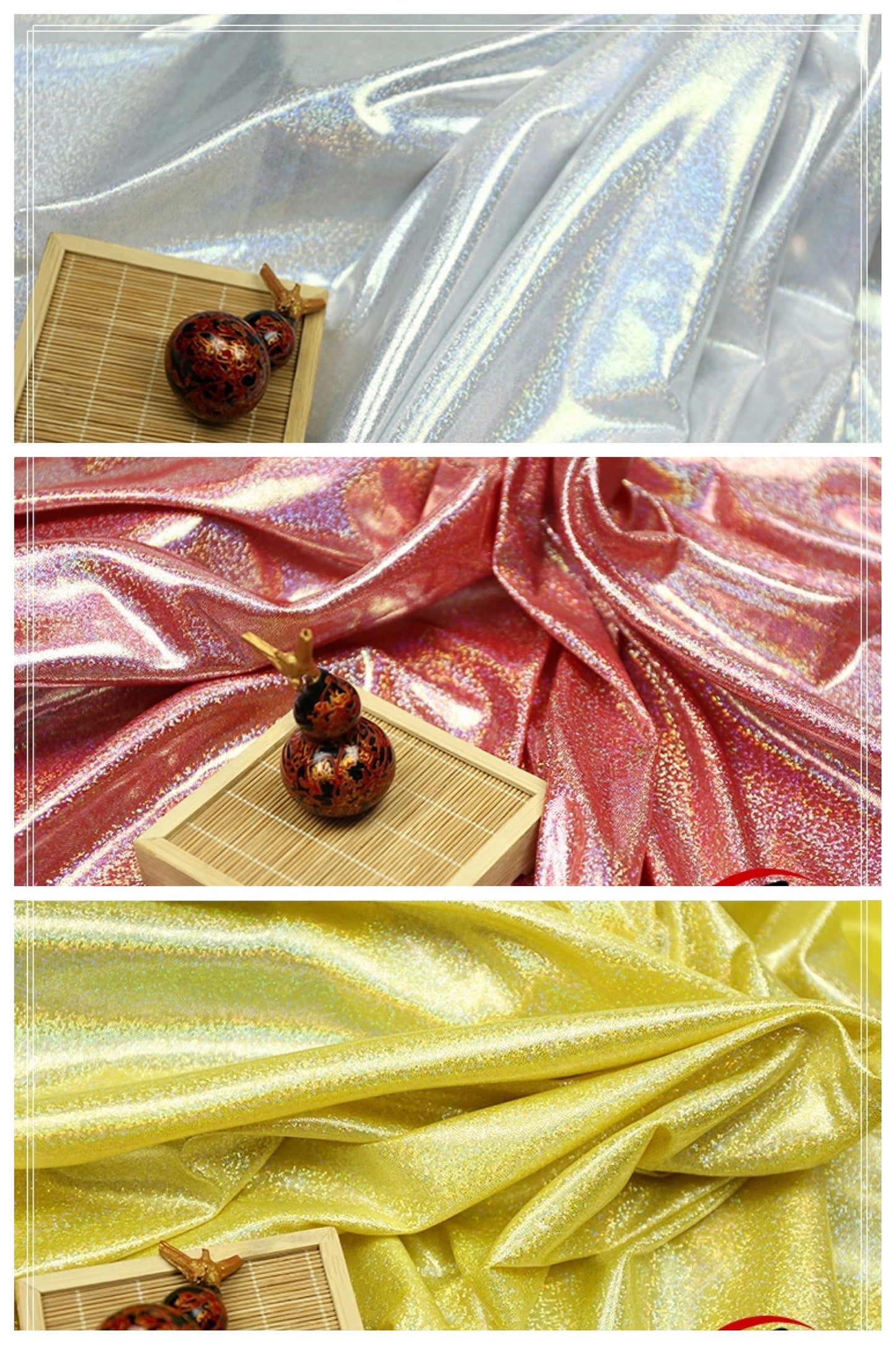 Laser Symphony Bronzing Fabric: 59" Wide Cosplay Sewing